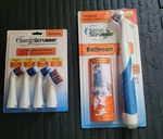 Sonic Scrubber Bathroom Tool Power Cleaner Plus + Interchangeable Brush Packs. Fixed Price $25.00.