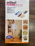 Scunci Floor Mop Kit - Micro Fiber Washable Pads Swivel Nos. Fixed Price $18.99.