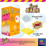 Daddy-scrub Mommy Box 6CT Essentials Scrubber Sponge +free Bonus. Fixed Price $10.50.
