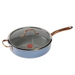 Pan 5.5 Qt Ceramic Nonstick Oven Safe 350 Stay Cool Handle Blue Fal Saute. Fixed Price $179.99.
