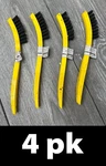 4PK Rubbermaid FG9B5600BLA Tile & Grout Scrub Brush, Yellow/black. Fixed Price $23.95.