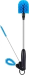 3-IN-1 Stainless Steel Bottle Brush Straw Cleaning Set, Long Handle Blue. Fixed Price $23.93.