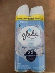 Glade Air Freshener Odor Fighting Room Spray Clean Linen 8.3 Oz 2 Pack. Fixed Price $14.99.