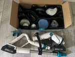 Qimedo YD-QJS1802 21V Cordless Electric Spin Scrubber With Accessories. Fixed Price $55.00.
