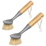 Mr.siga Dish Brush With Bamboo Handle Built-in Scraper, Scrub For Pans,.... Fixed Price $23.72.