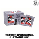 Chemtronics CSP20 Screen WIPES,4" X 3",25 CT,PK25 55NG21. Fixed Price $102.50.