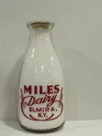 Srpq Milk Bottle Miles Dairy Farm Elmira Ny Chemung Co 45 Is Leading Food. Fixed Price $34.99.