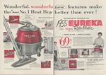 1955 Eureka Super Roto-matic Vacuum Cleaner Wonderful Vintage Print Ad 2 Page. Fixed Price $10.77.
