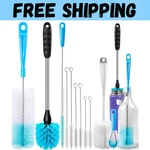 9PCS Bottle Pipe Cleaning Kit Bong Brushes Water Bubbler Hose Tips Cleaner. Fixed Price $12.59.