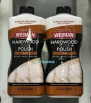 (2-PACK) Weiman Hardwood Floor Natural Polish & Shine Restorer Protect Prolong. Fixed Price $44.95.