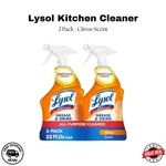 Lysol & Grime Cleaner 2PK Kitchen Spray Degreaser Citrus 22OZ. Fixed Price $11.99.