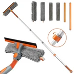 Eazer 2-IN-1 Window Cleaner Tool, 64'' Squeegee For Home, 64IN, Orange. Fixed Price $40.69.