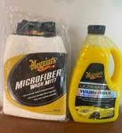 Meguiar's Ultimate Wash And Wax With Microfiber Mitt. Fixed Price $22.99.