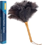 Aldwin Ostrich Feather Duster, 16 Inch With Wood Handle. Fixed Price $23.99.