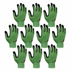 3M Nitrile Rubber Coated Work Gloves, Thin Touchscreen Washable 10 Pack Green. Fixed Price $33.23.