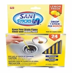 Sani 360 Sticks Drain Cleaner And Deodorizer, 24 Count, Lemon Scent Enz.... Fixed Price $14.99.