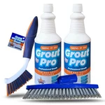 Bring On Grout Cleaner Pro With Stiff Cleaning Brushes 32FL Oz X. Fixed Price $58.34.