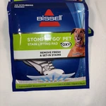 Lot Of 4 New Bissell Stomp-n-go Pet Stain Lifting Pads + Oxy. Fixed Price $12.99.