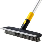 Yocada Floor Scrub Brush 55.9" Telescopic Handle 2 In 1 Scrape Stiff Brist. Fixed Price $25.42.