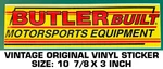 Butler Built Motorsports Equipment - Vintage Original Decal Sticker Racing. Fixed Price $10.14.