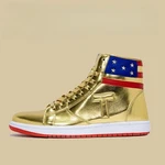 Maga 2024 Never Surrender High Tops Sneakers Multiple Sizes Donald Gold Shoes. Fixed Price $139.99.