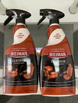 (2-PACK) Weiman Leather Cleaner Protect Restore Car Auto Seat Shoe Sofa 22OZ. Fixed Price $32.95.