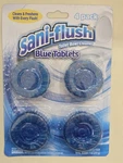 Sani-flush Toilet Bowl Cleaner Blue Tablets 4 Pack Automatic In-tank Cleaning. Fixed Price $25.00.