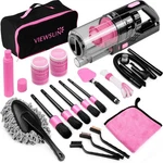 Viewsun Car Cleaning Kit, Pink Interior Detailing 17PCS,. Fixed Price $59.94.
