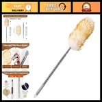 98.4" Lambswool Feather Duster With Non-slip Handle Removable & Retractable Fo. Fixed Price $33.99.