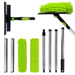Lilispai 67'' Window Squeegee Cleaner Tool With Extension Pole, Green. Fixed Price $28.83.