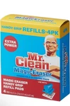Mr Clean Eraser Handy-grip All Purpose Refill Pads, White, 4. Fixed Price $19.99.