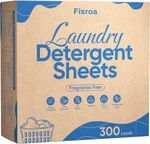 Eco-friendly Fragrance-free Laundry Detergent Sheets For 300 Loads. Fixed Price $10.40.