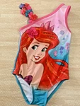 Girls Mermaid Swimsuit Pink Blue Cartoon Big Face One Piece Swimwear For Kids. Fixed Price $7.00.