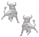 3D Chrome Abs Bull Toro Car Truck Stick On Emblem Decal Pair. Fixed Price $12.99.