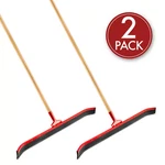 36 In. High Power Curved Rubber Floor Squeegee With 60 Wood Handle (2-PACK). Fixed Price $115.03.