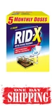 Rid-x Septic Treatment, 5 Month Supply Of Powder, (49 Oz.) Free Shipping Ridx. Fixed Price $27.57.