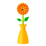 Vigar Flower Power Dish Brush With Handle Vase Holder, Kitchen.... Fixed Price $12.95.
