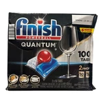 Finish Quantum Powerball Dishwasher Detergent Tablets, 100 Count. Fixed Price $26.99.