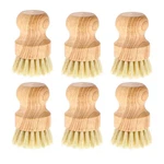 6 Packs Bamboo Brushes Wooden Scrubbers Set Kitchen Dishwashing Sc.... Fixed Price $21.59.