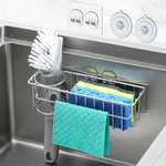 3-IN-1 Sponge Holder For Kitchen Sink With Suction Cups & Adhesive Hook , In-sin. Fixed Price $13.87.