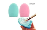 2 Pack Silicone Makeup Brush Cleaning Pad Scrubber Mat Board Washing Tool. Fixed Price $7.99.