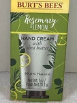 Burts Bees Rosemary Lemon Hand Cream With Shea Butter New Scent. Fixed Price $16.90.
