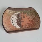 Ceramic Sun Moon Dish Signed Raqchi Peru' Handmade Great! See Descript!. Fixed Price $11.97.