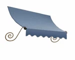 Awntech 5-FEET Charleston Awning, 31 By 24-INCH, Dusty Blue. Fixed Price $299.95.