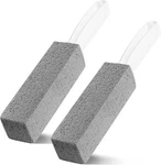 Pumice Cleaning Stone With Handle Toilet Bowl Cleaner Hard Water Ring Remover 2. Fixed Price $8.99.