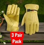 Pairs Wells Lamont Cowhide Leather Driver Saddletan Gloves 1132L. Fixed Price $53.97.
