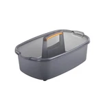 Casabella Plastic Multipurpose Cleaning Storage 1.85 Gallon, Gray And Orange. Fixed Price $21.88.