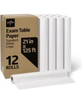 Medline Medical Exam Table Paper, Crepe 21 Inches 125 Feet, Case. Fixed Price $22.99.