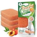 Peachy Clean Silicone Scrubber (qty 3) - Kitchen And Dish (peach. Fixed Price $21.49.