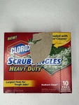 Clorox Scrub Singles Heavy Duty Scouring Pads 10 Count Box- Radiant Clean. Fixed Price $8.50.